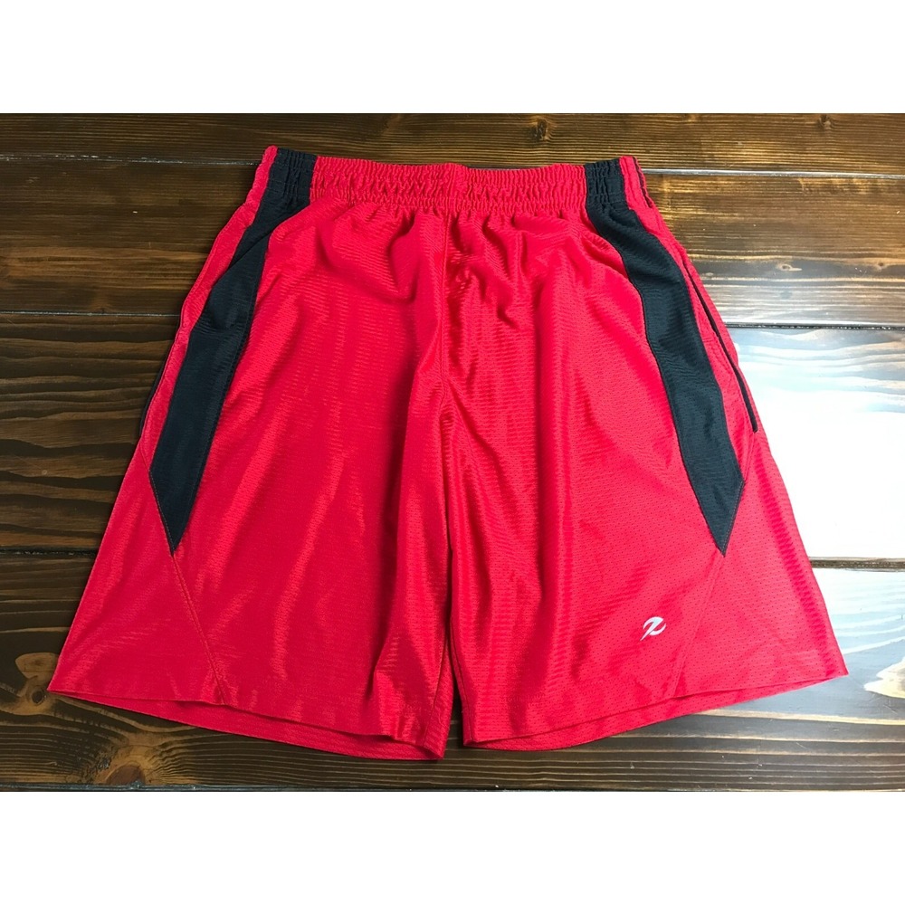 Energy Zone Shorts Men's Size L Red Black Activewear Basketball Jersey Pockets